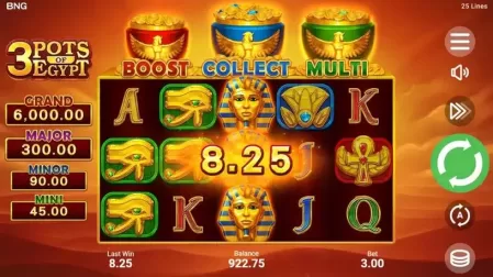 3 Pots of Egypt slot screenshot 4