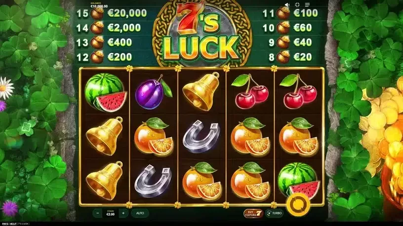 7's Luck slot screenshot 1