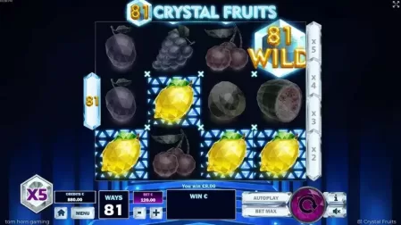 81 Crystal Fruits slot screenshot 2