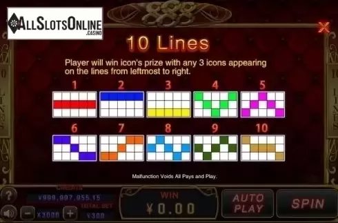 Lines. 888 (CQ9Gaming) from CQ9Gaming