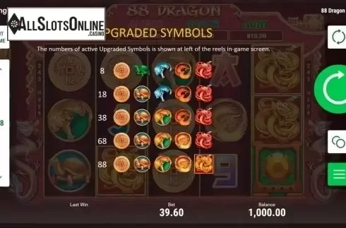 Paytable 4. 88 Dragon (Booongo) from Booongo