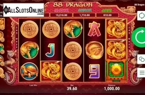 Main game. 88 Dragon (Booongo) from Booongo