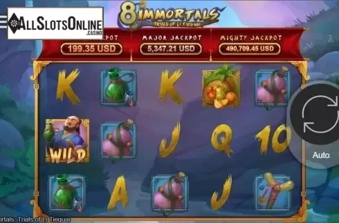 Reel Screen. 8 Immortals Trials of Li Tieguai from bet365 Software