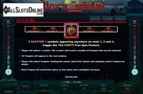 Screen4. Alaxe in Zombieland from Microgaming