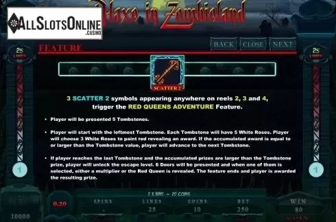Screen6. Alaxe in Zombieland from Microgaming