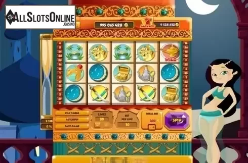 Game Workflow screen. Arabian Nights (Red Rake) from Red Rake