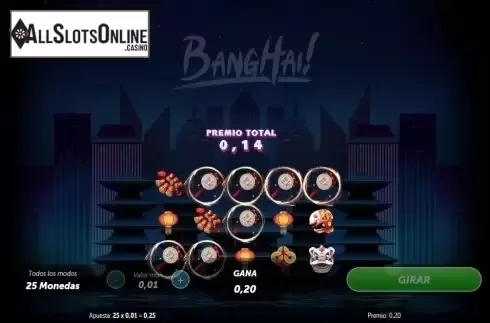 Win screen. BangHai! from Roxor Gaming