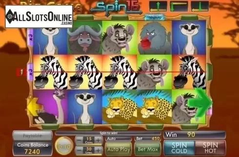 Win Screen 3. Big Game Spins16 from Genii