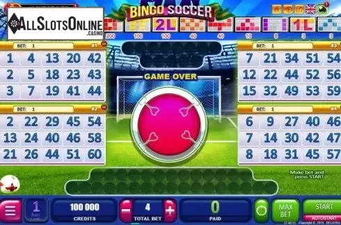 Game Screen 1. Bingo Soccer from Belatra Games