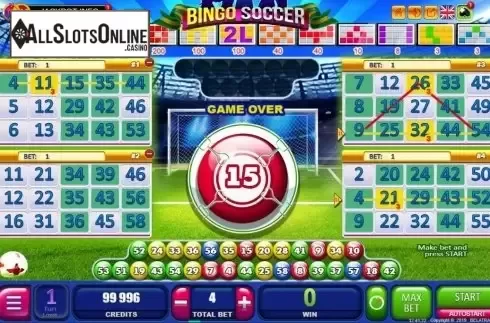 Game Screen 2. Bingo Soccer from Belatra Games