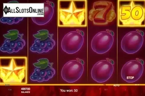 Win Screen 3. Blazing Fruits from InBet Games
