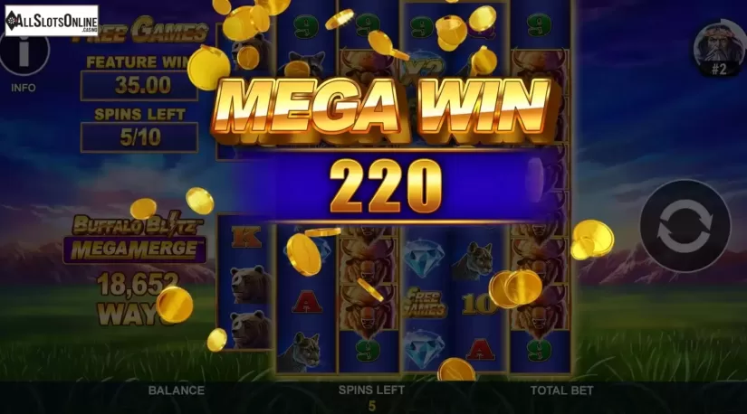 Mega Win screen