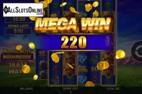 Mega Win screen