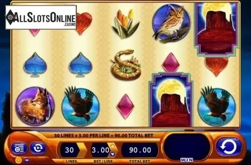 Reel screen. Buffalo Spirit (WMS) from WMS