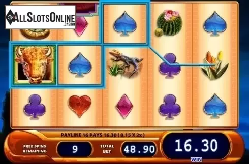 Free Spins screen 2. Buffalo Spirit (WMS) from WMS