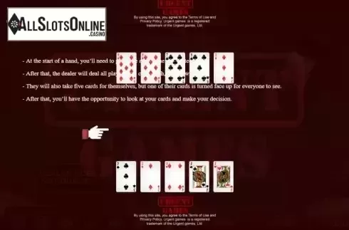 Game Rules screen