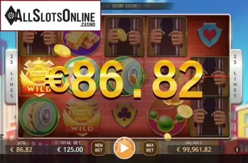 Win Screen. Catch the Thief from KA Gaming