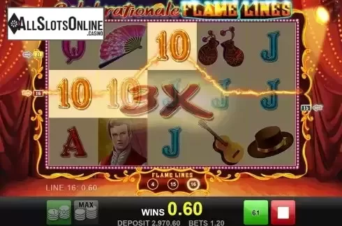Flaming Lines Win Screen 2