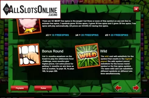 Screen4. Celebrity in the Jungle from 1X2gaming