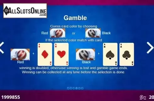 Gamble feature screen