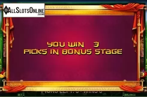 Bonus Game Screen