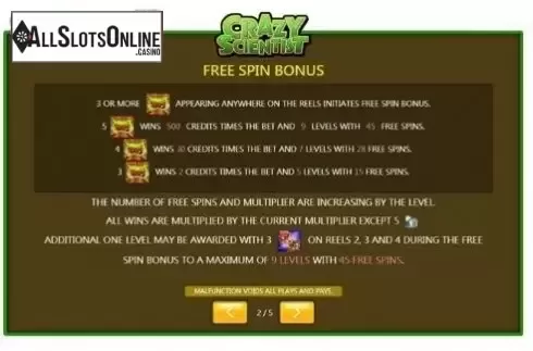 Free Spins 1. Crazy Scientist (Jumbo Games) from Jumbo Games