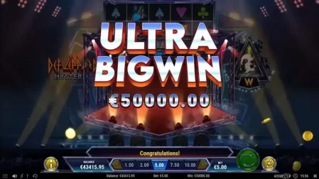 Def Leppard Hysteria slot screenshot 6