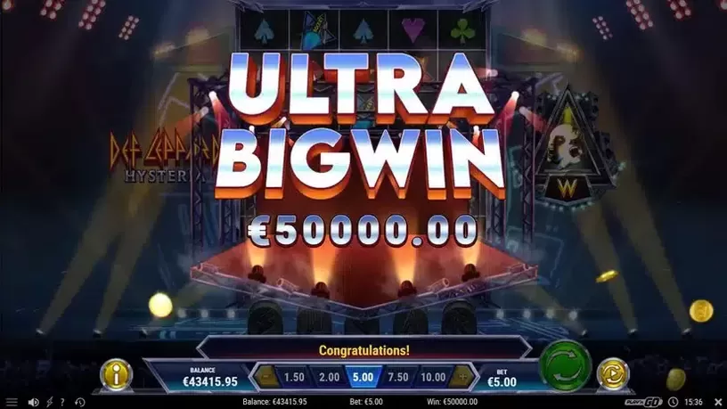 Def Leppard Hysteria slot screenshot 6