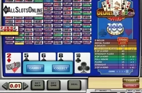 Game Screen 3. Deuces and Joker Wild (Play'n Go) from Play'n Go