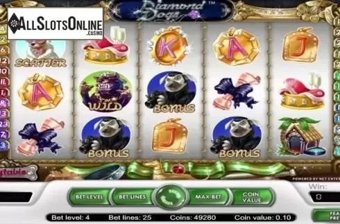 Screen4. Diamond Dogs from NetEnt