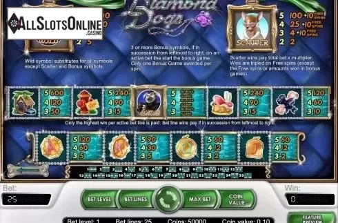 Screen7. Diamond Dogs from NetEnt
