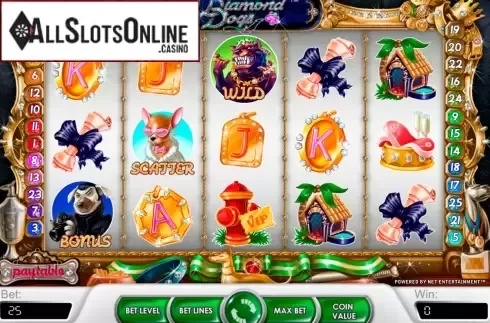 Screen3. Diamond Dogs from NetEnt