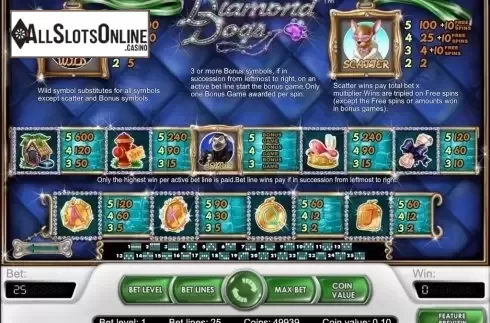 Screen5. Diamond Dogs from NetEnt