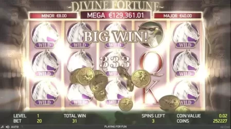 Divine Fortune slot screenshot 3