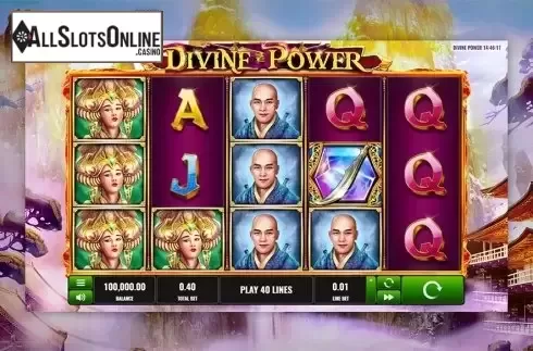 Reels screen. Divine Power from Playreels