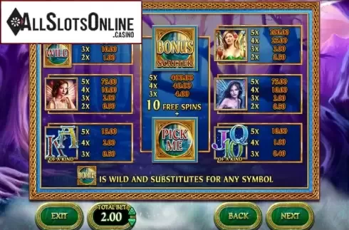 Screen2. Fairy Fortunes from Blueprint