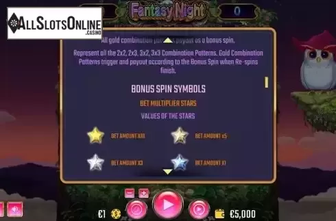 Game Features screen 3