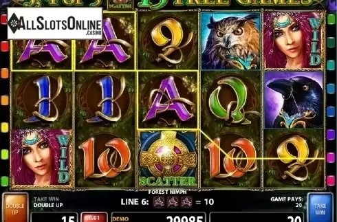 Screen 1. Forest Nymph from Casino Technology