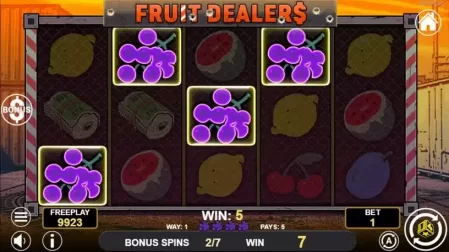 Fruit Dealers slot screenshot 4