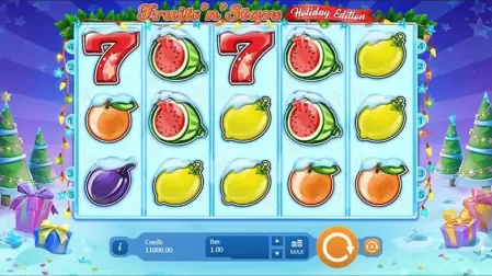 Fruits’N’Stars: Holiday Edition slot screenshot 1