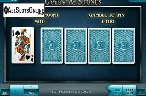 Risk game. Gems & Stones from Endorphina