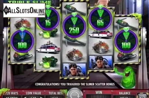 Screen 2. Ghostbusters Triple Slime from IGT