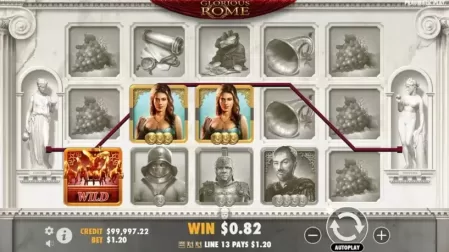Glorious Rome slot screenshot 1
