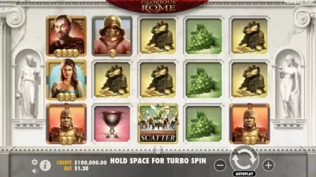 Glorious Rome slot screenshot 2