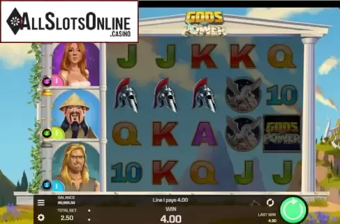 Win screen 2. Gods of Power from Golden Rock Studios