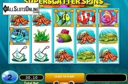 Free Spins screen. Gold Fish (WMS) from WMS
