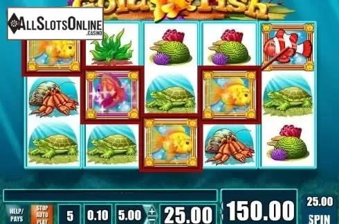 Wild Win screen. Gold Fish (WMS) from WMS