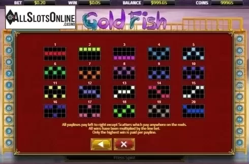 Lines. Gold Fish (XIN Gaming) from XIN Gaming