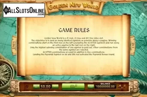 Screen3. Golden New World from BF games