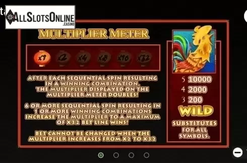 Paytable 1. Gong Xi Fa Cai (TopTrendGaming) from TOP TREND GAMING